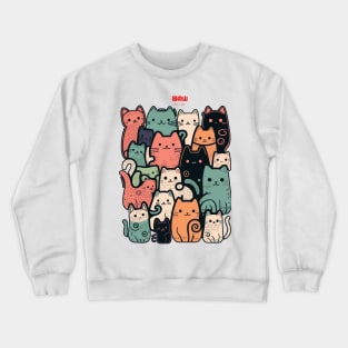 A group of  cats Crewneck Sweatshirt